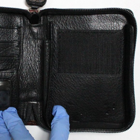 Black & Brown Heart Shaped Zipper Pull PDA Holder or Case Only - Picture 9 of 11